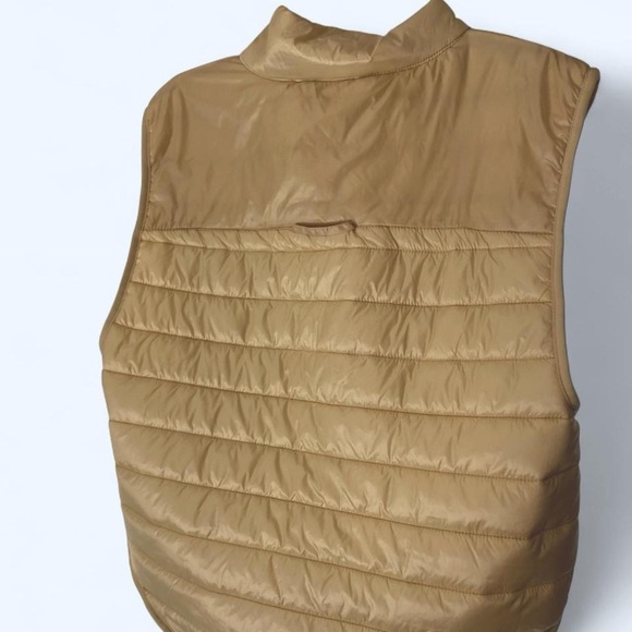 Tan Puffer Vest Joy Lab L - Picture 2 of 3